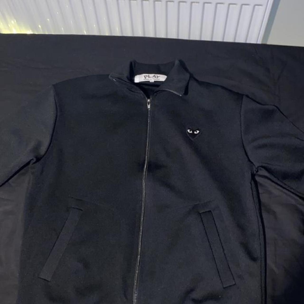 CDG track top black Size L Never worn tbh Bought it... - Depop
