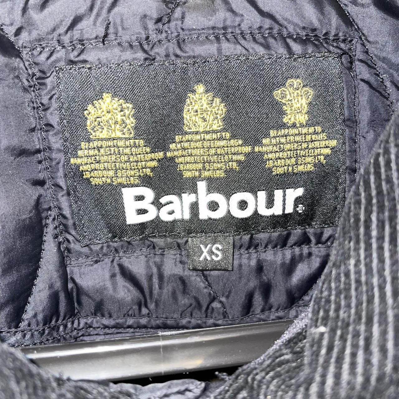 Black Barbour puffer jacket. This has been used and... - Depop