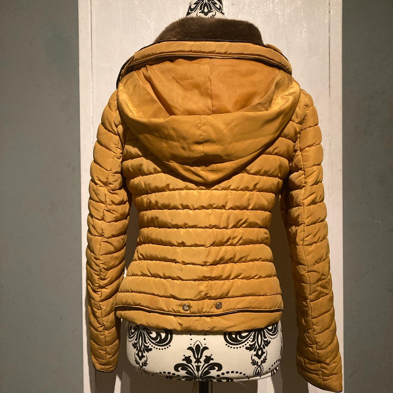 Zara mustard puffer clearance jacket