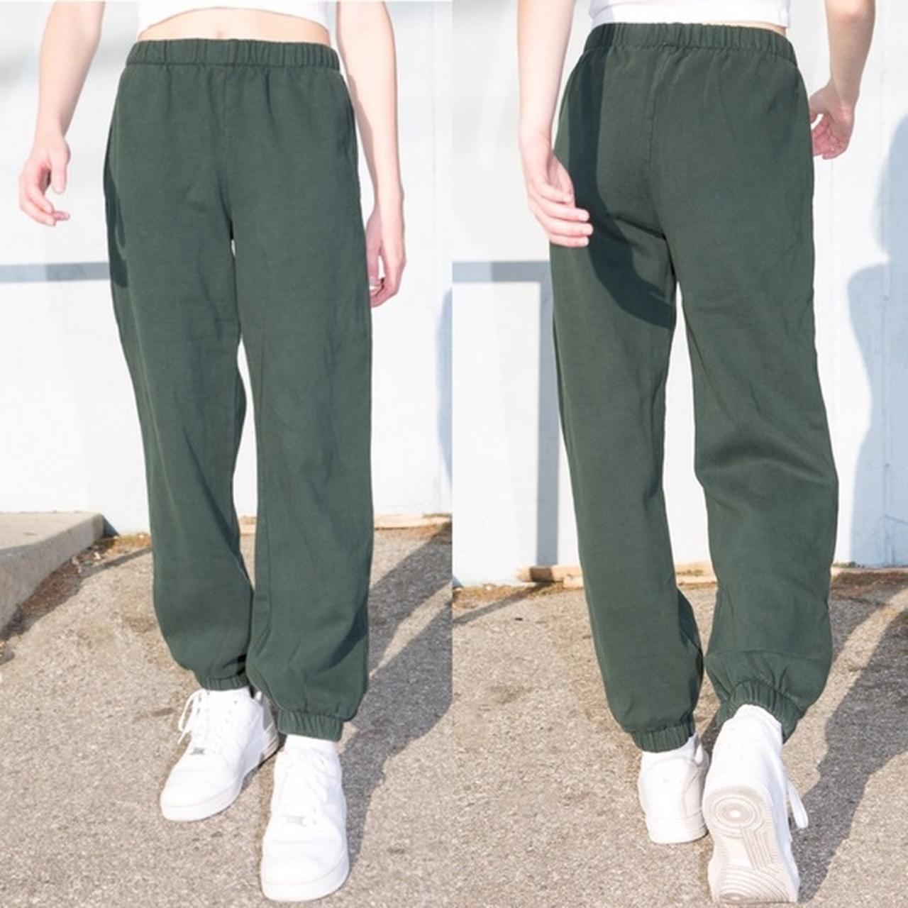 Brandy Melville Rosa Sweatpants Green sweatpants Depop