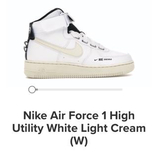 Air force 1 high store utility white light cream