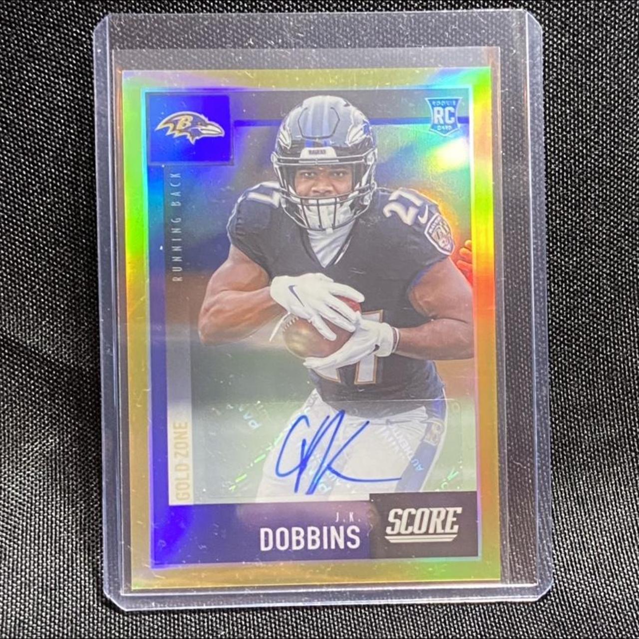 2020 Chronicles Score JK Dobbins Gold Zone Rookie... - Depop