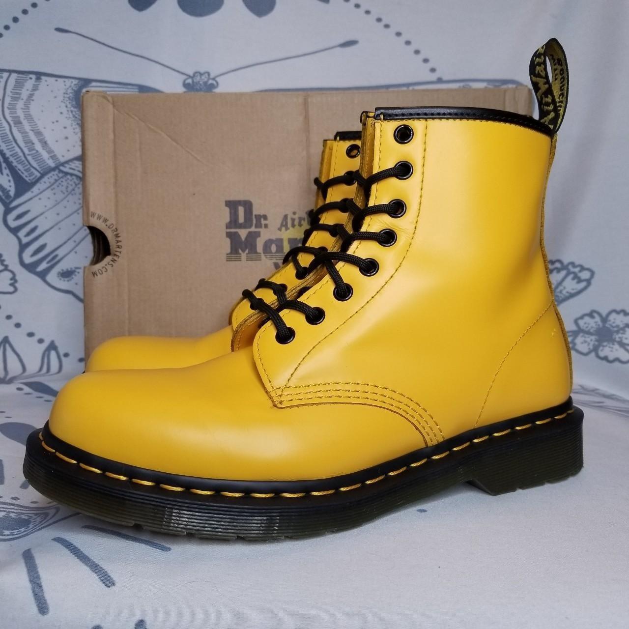 yellow doc martens mens