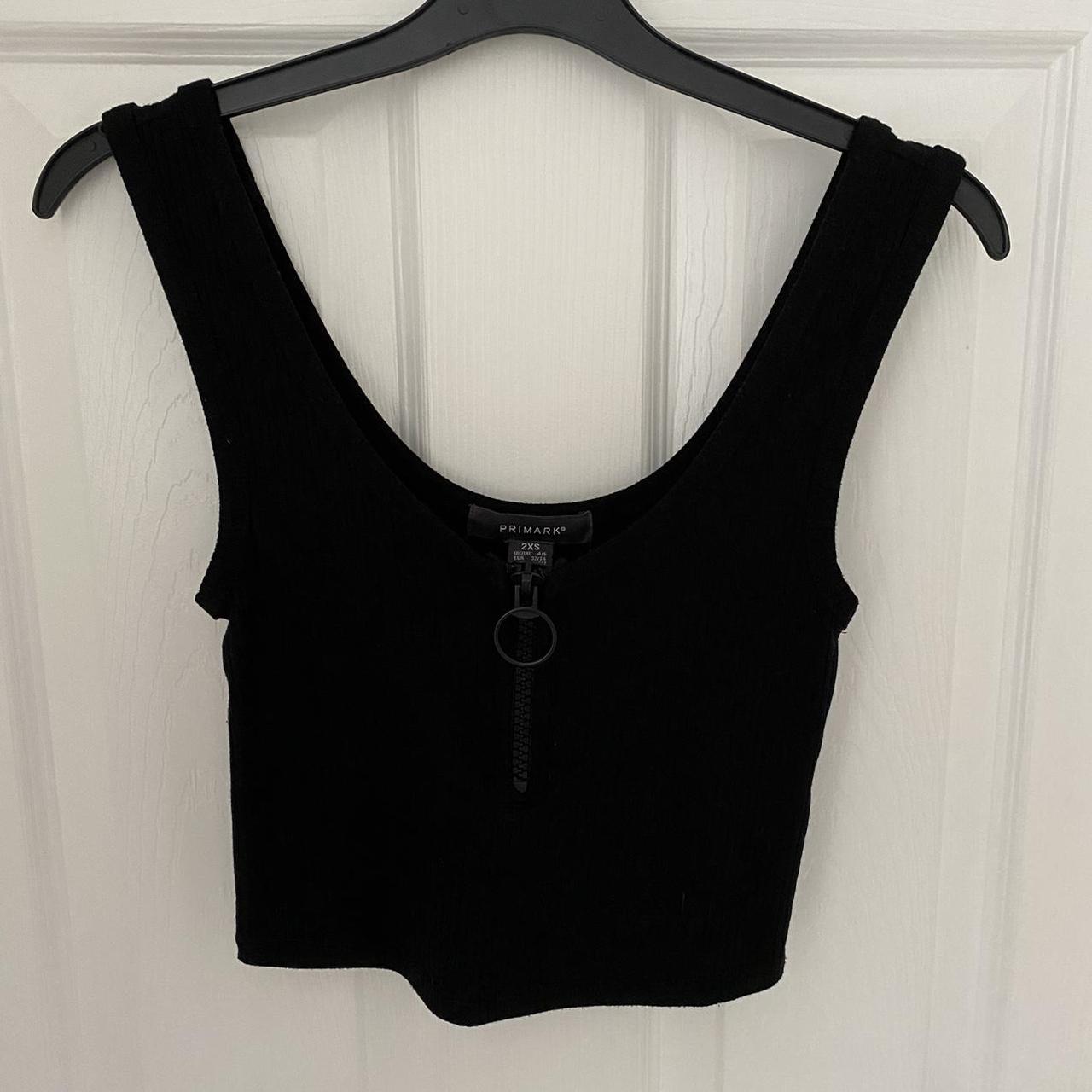 Primark Women's Black Crop-top | Depop