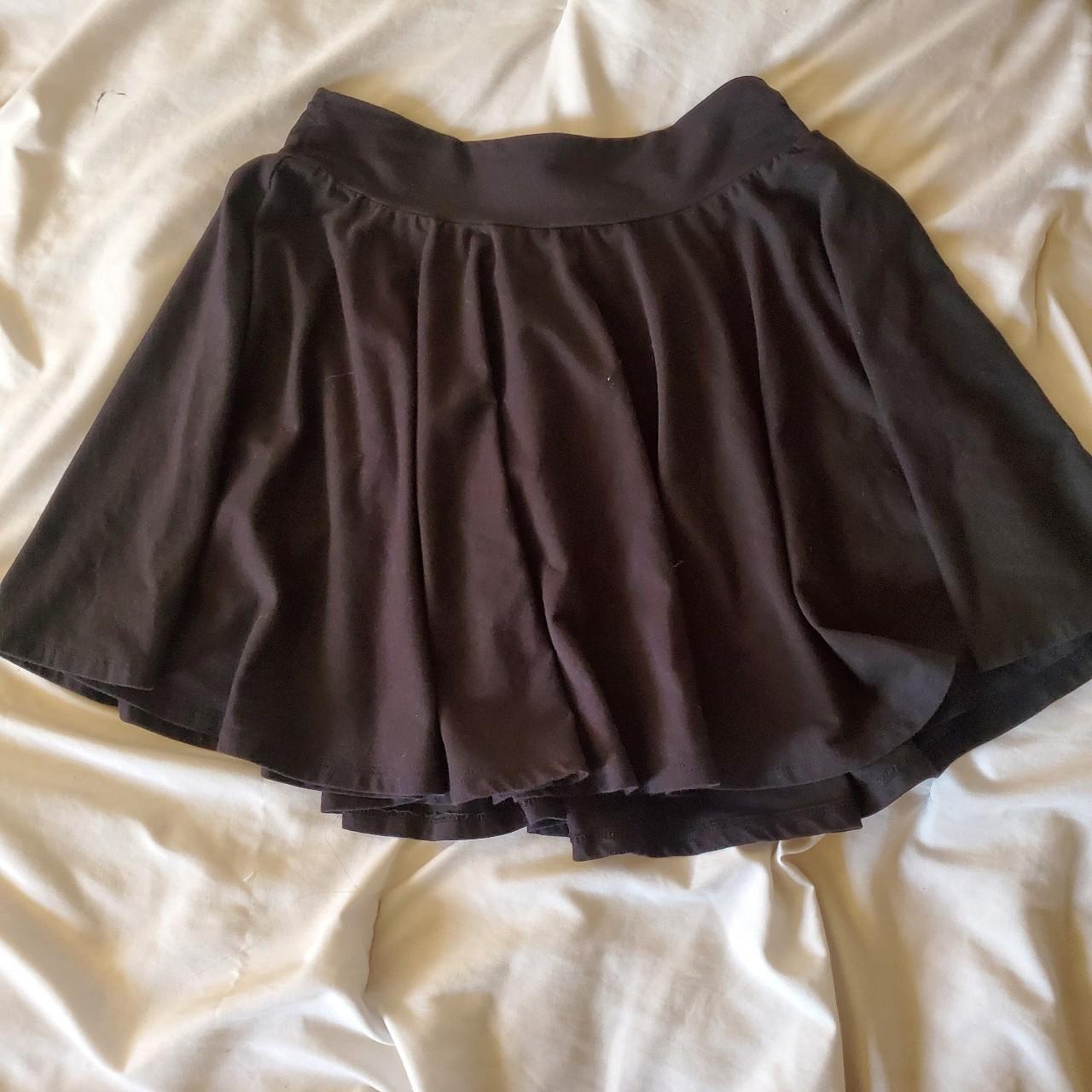 super cute flowy black skirt very comfortable in... - Depop