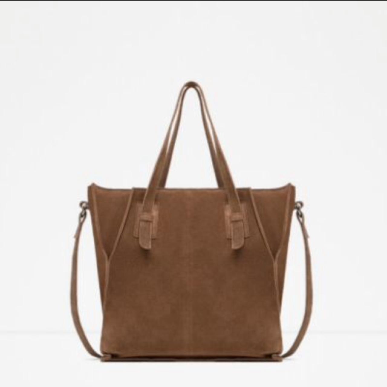 Suede tote bag discount zara