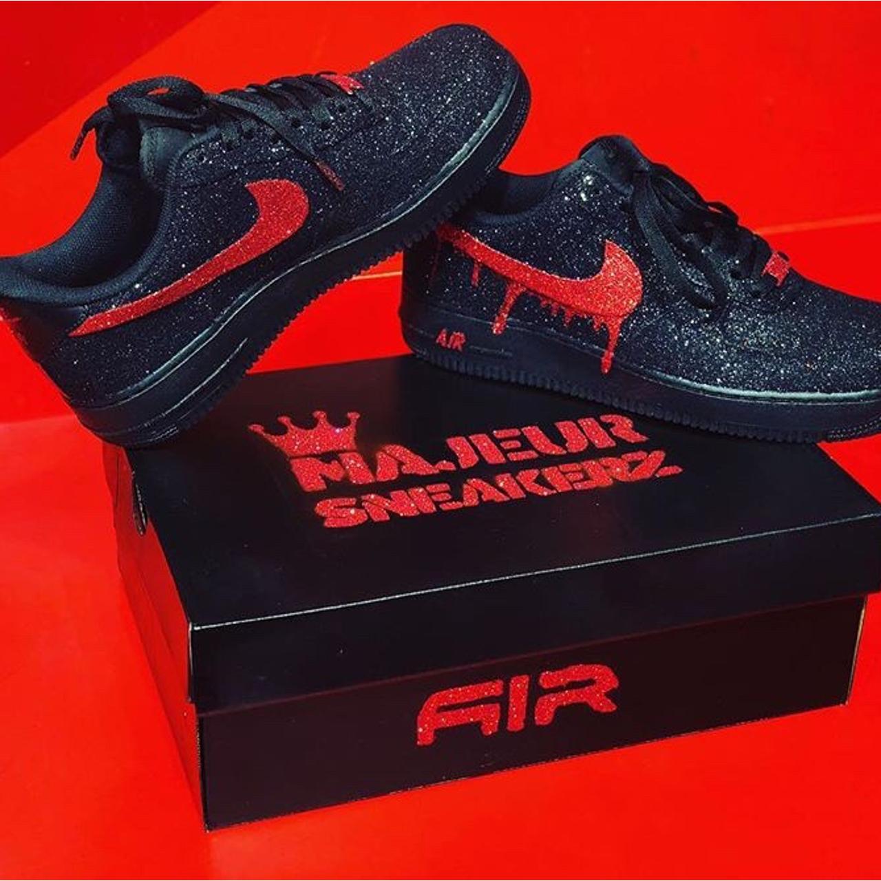 glitter air force 1s