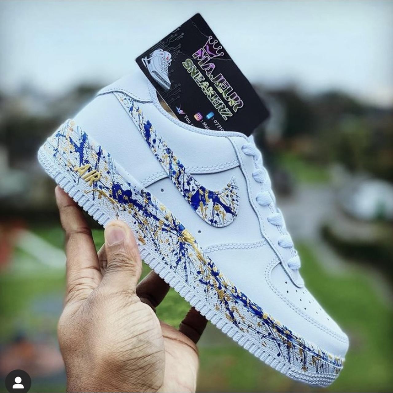 Sketch Off white AF1 Complexcon custom. Genuine - Depop