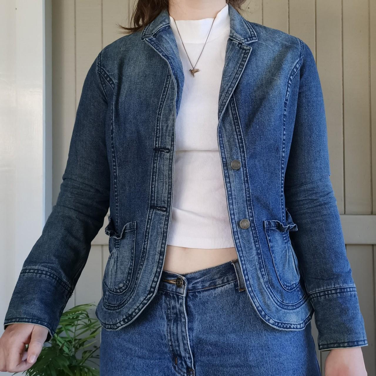 Women's Blue Jacket Depop