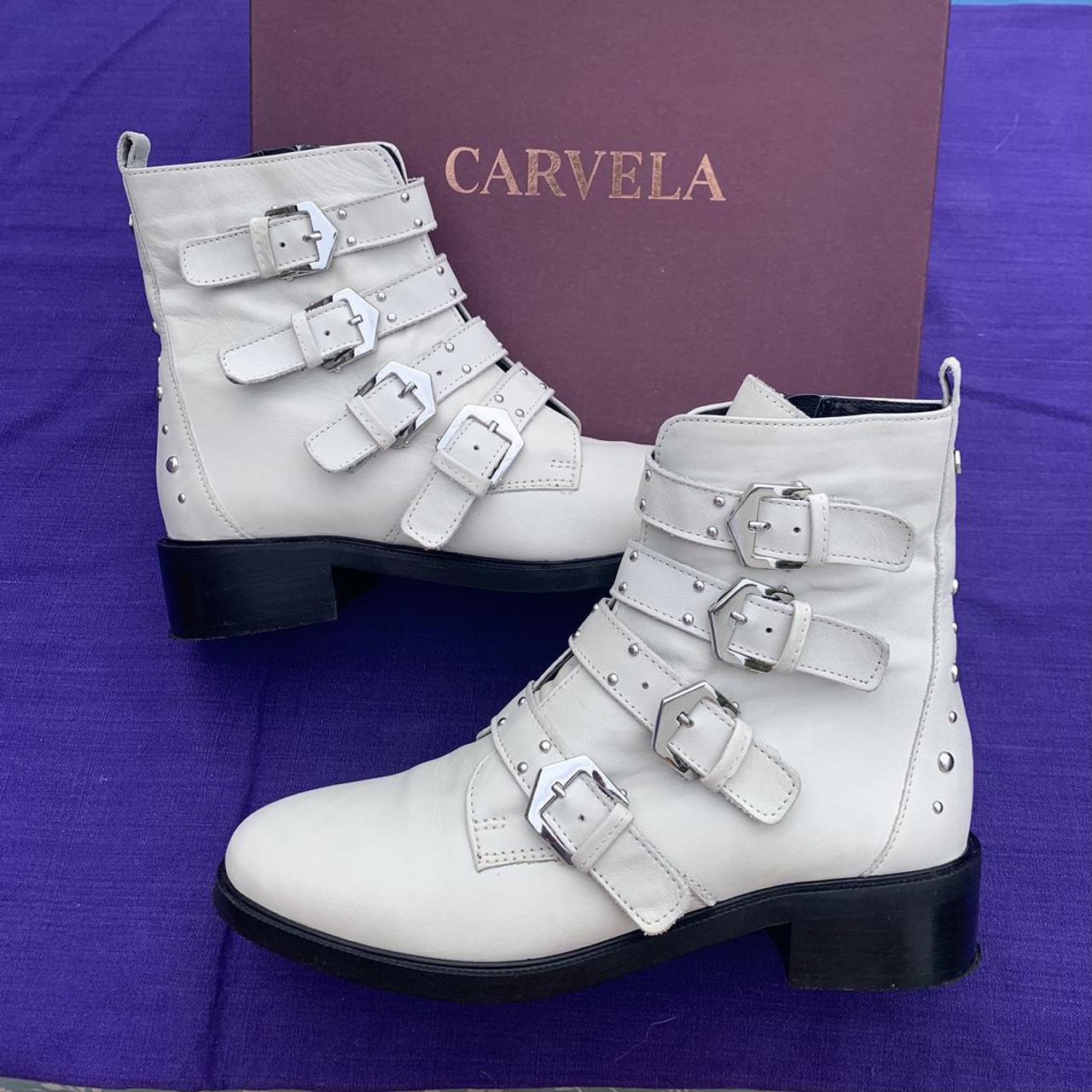 Carvela white boots hotsell