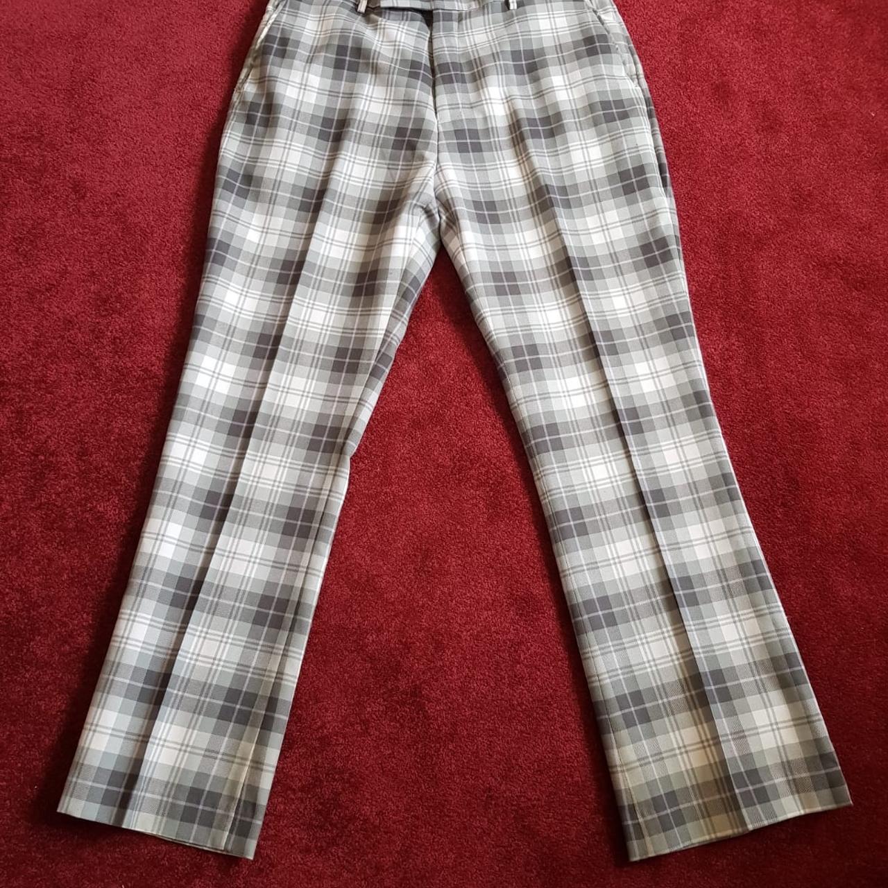 Ian Poulter Golf Trousers Grey & Blush Pink... - Depop