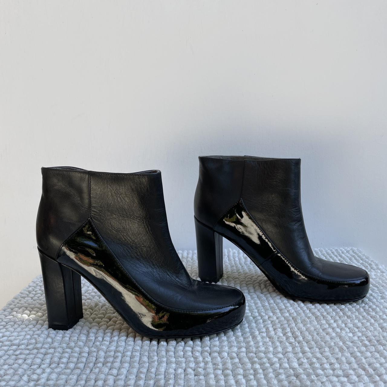 Jil Sander Women's Black Boots Depop