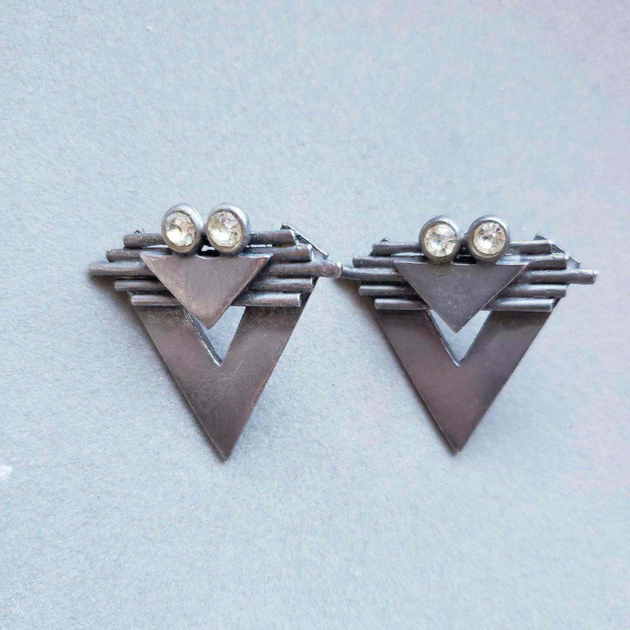 Upside Down Triangle Earrings