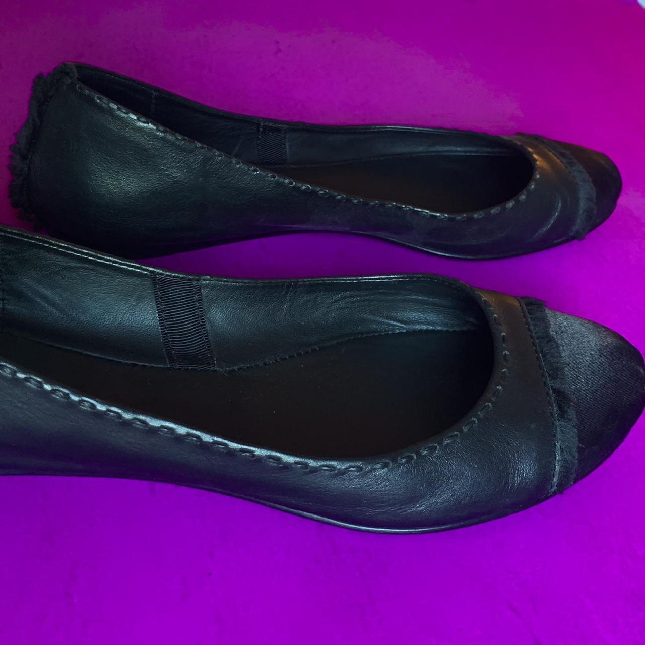 Anthropologie Liisa Ballerina Leather Flats by... - Depop