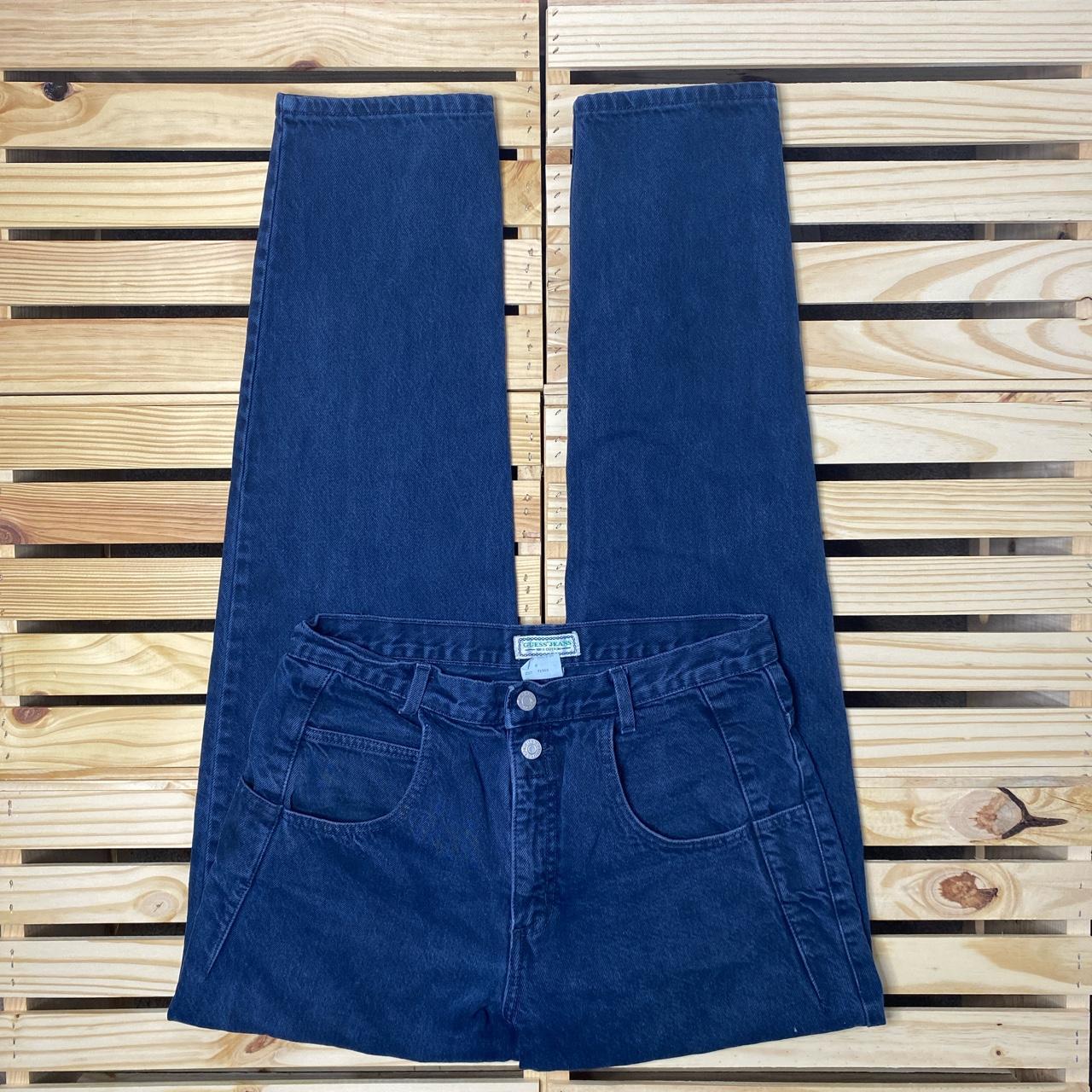 Vintage Guess Dark Wash Denim Jeans Size 32 x 34 (30... Depop