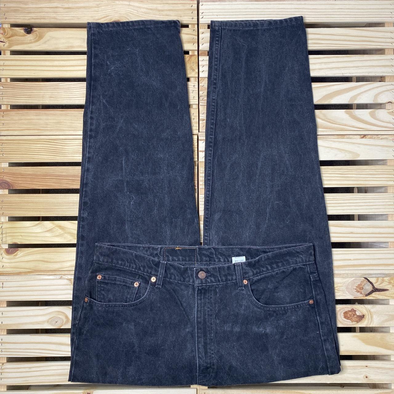 Vintage Levi's 550 Black Relaxed Fit Denim Jeans... - Depop