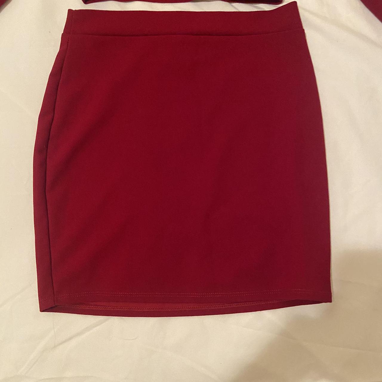 Product Image 2 - 💋 Dark Red Skirt Set