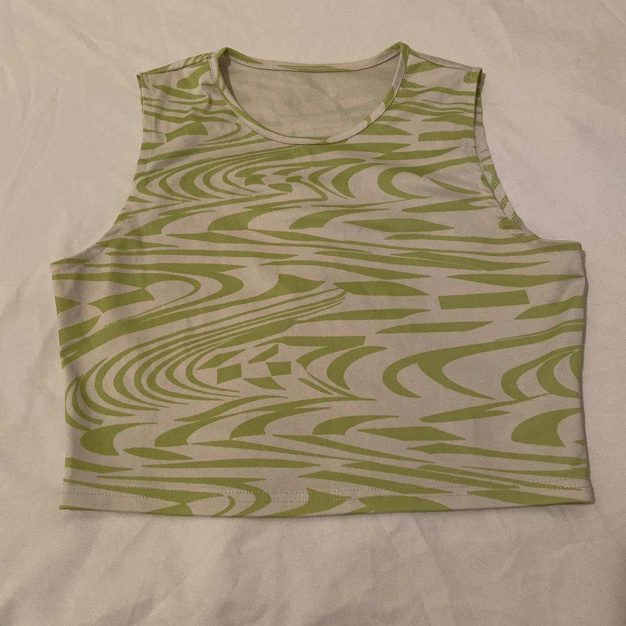Product Image 1 - Pastel Green Graphic Tank Top