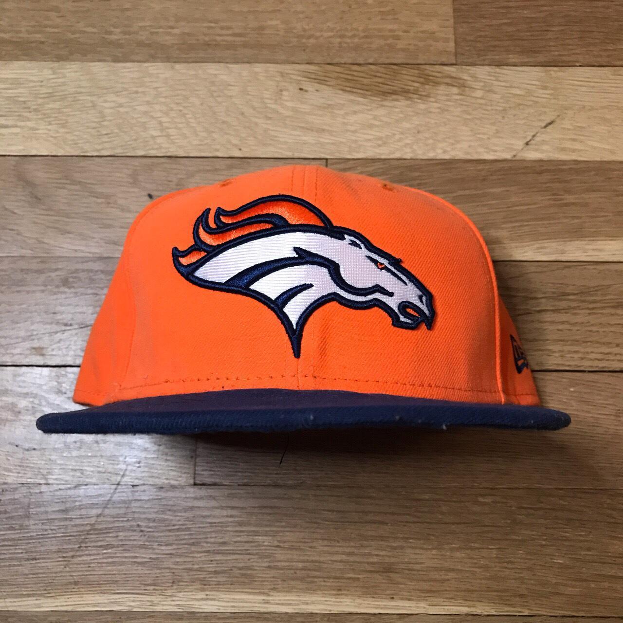 Denver Broncos NFL on Field Fitted Hat Size 7 3/4 - Depop