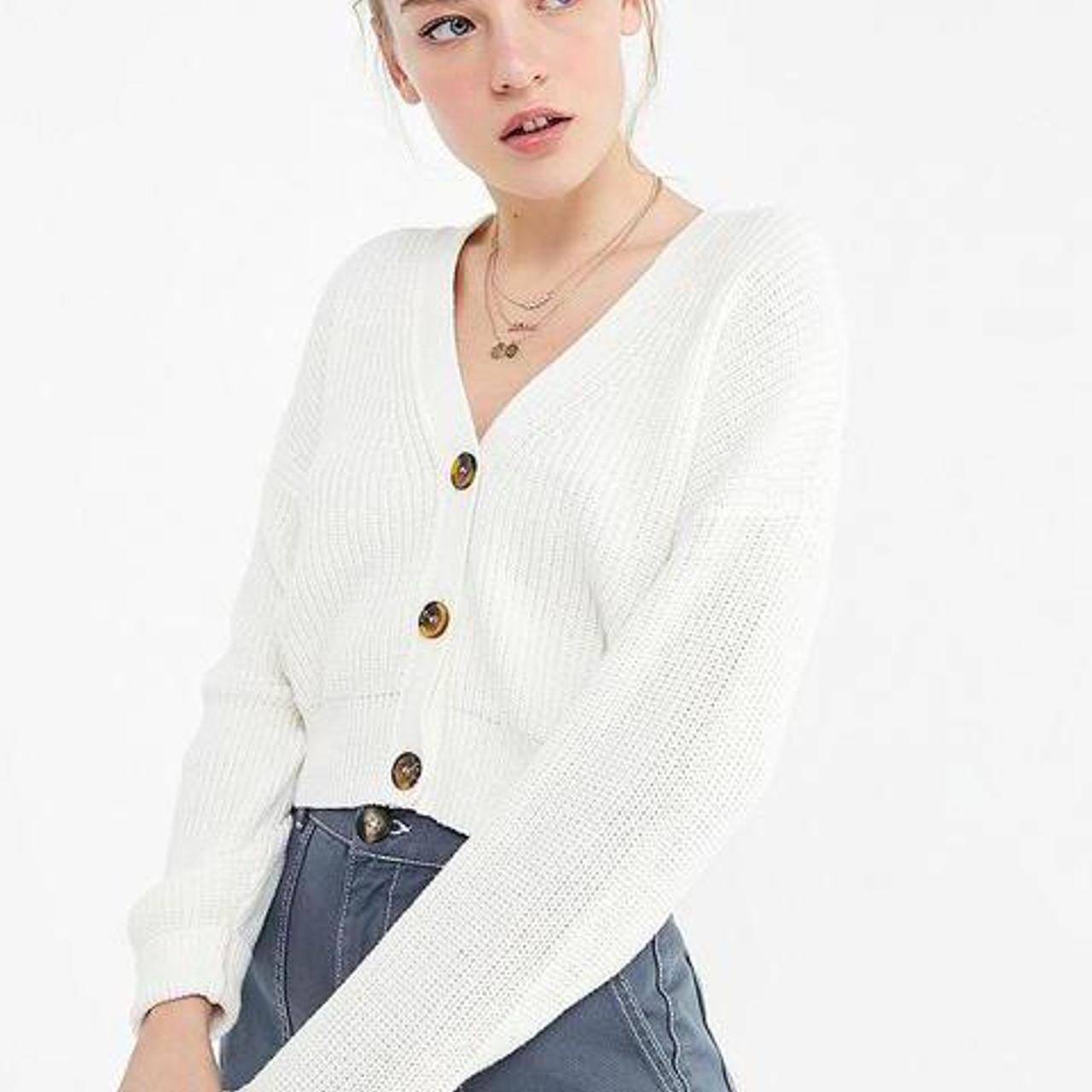 Urban Outfitters Kai Cropped Cardigan. Lightly worn,... - Depop