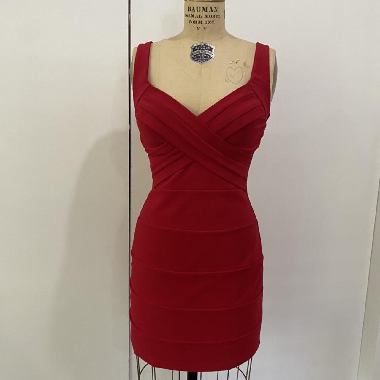 Emerald Sundae Women's Red Dress | Depop