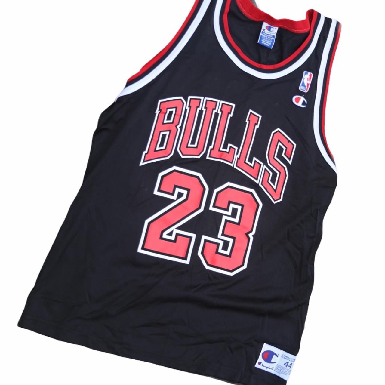 Vintage Michael Jordan Chicago Bulls Basketball Jersey Mens 44 White Champion