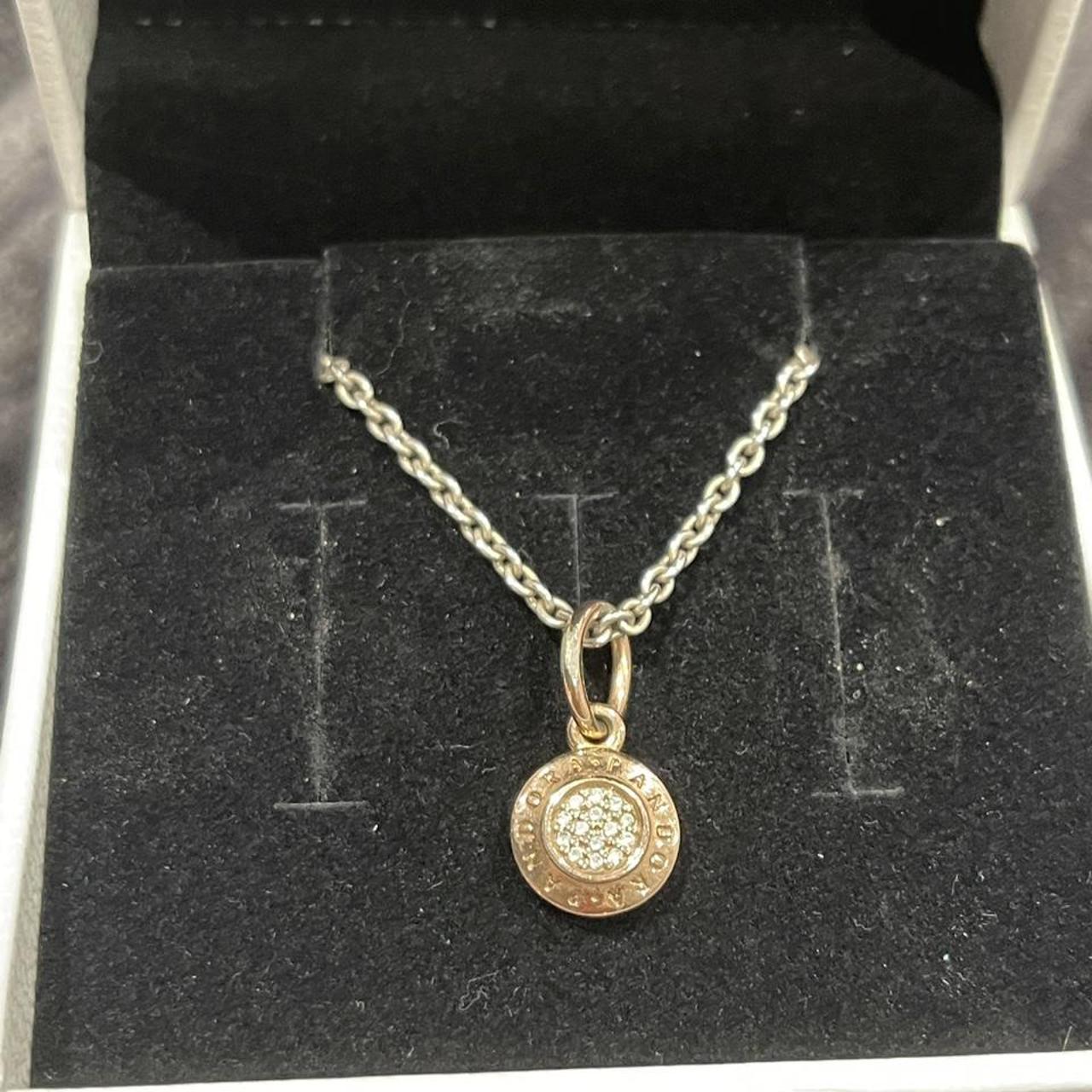 Pandora rose gold necklace💜 Box included🌸 Some... - Depop