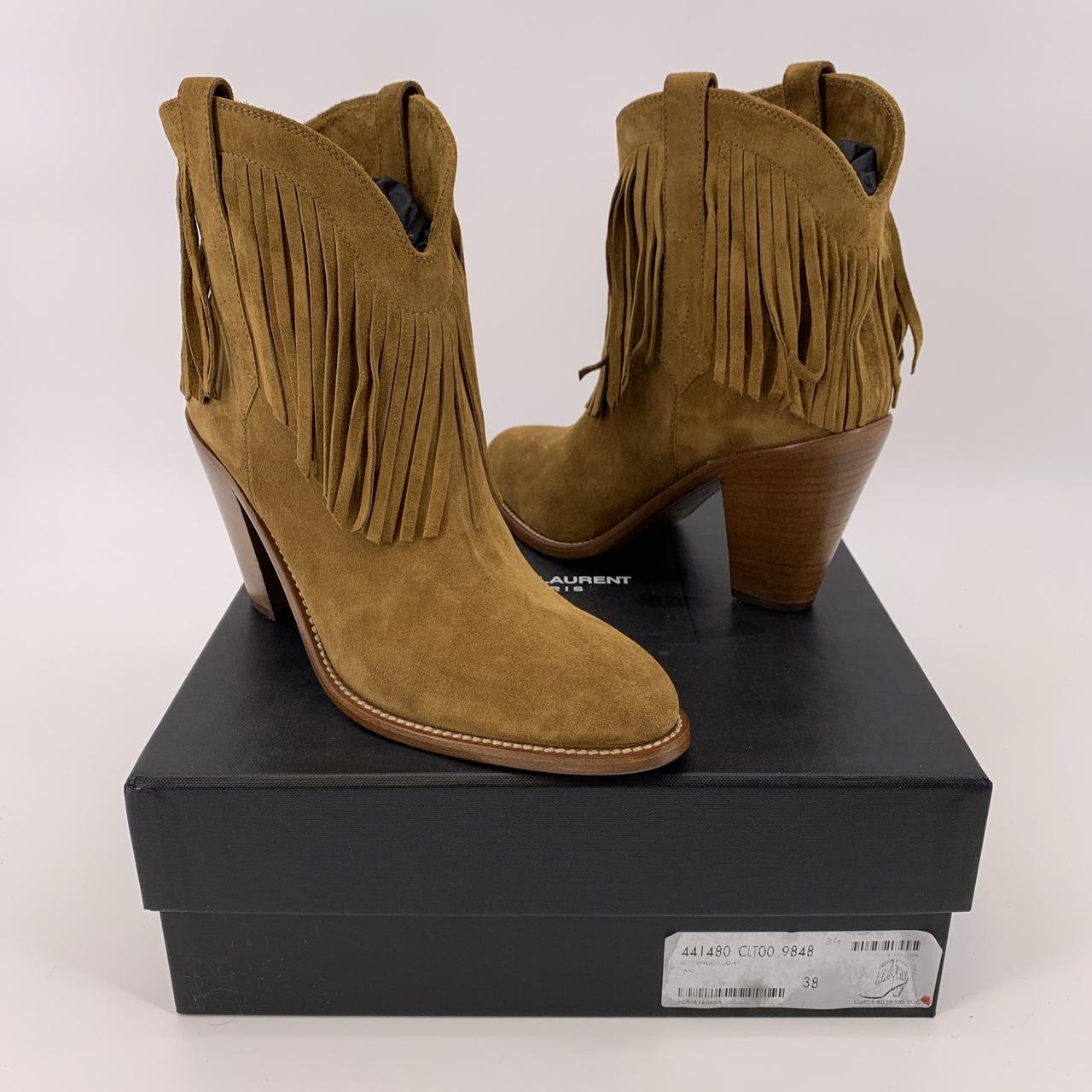 ysl fringe boots