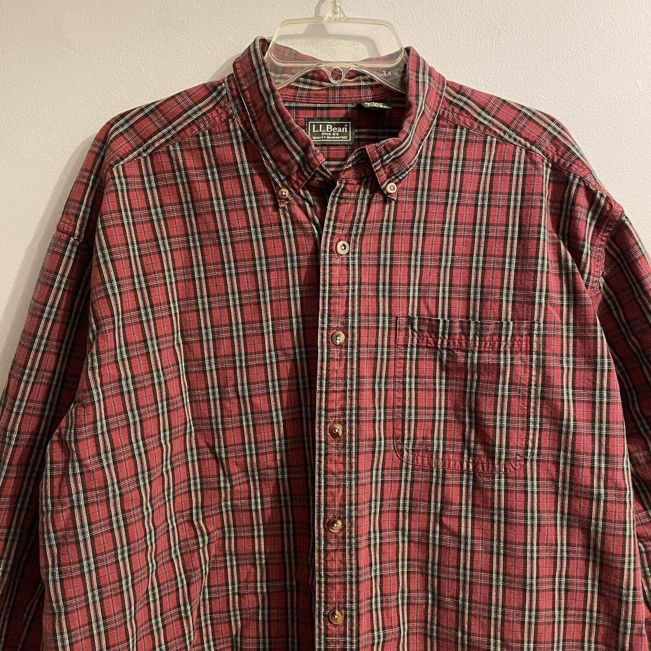 L.L.Bean Men's Red Shirt | Depop