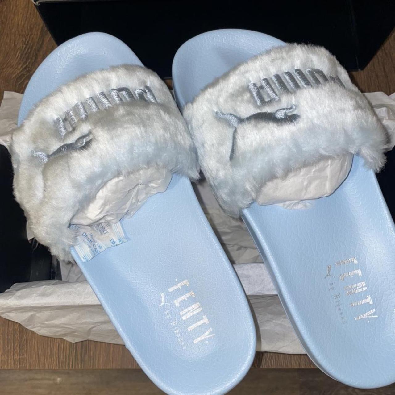 fenty black slides