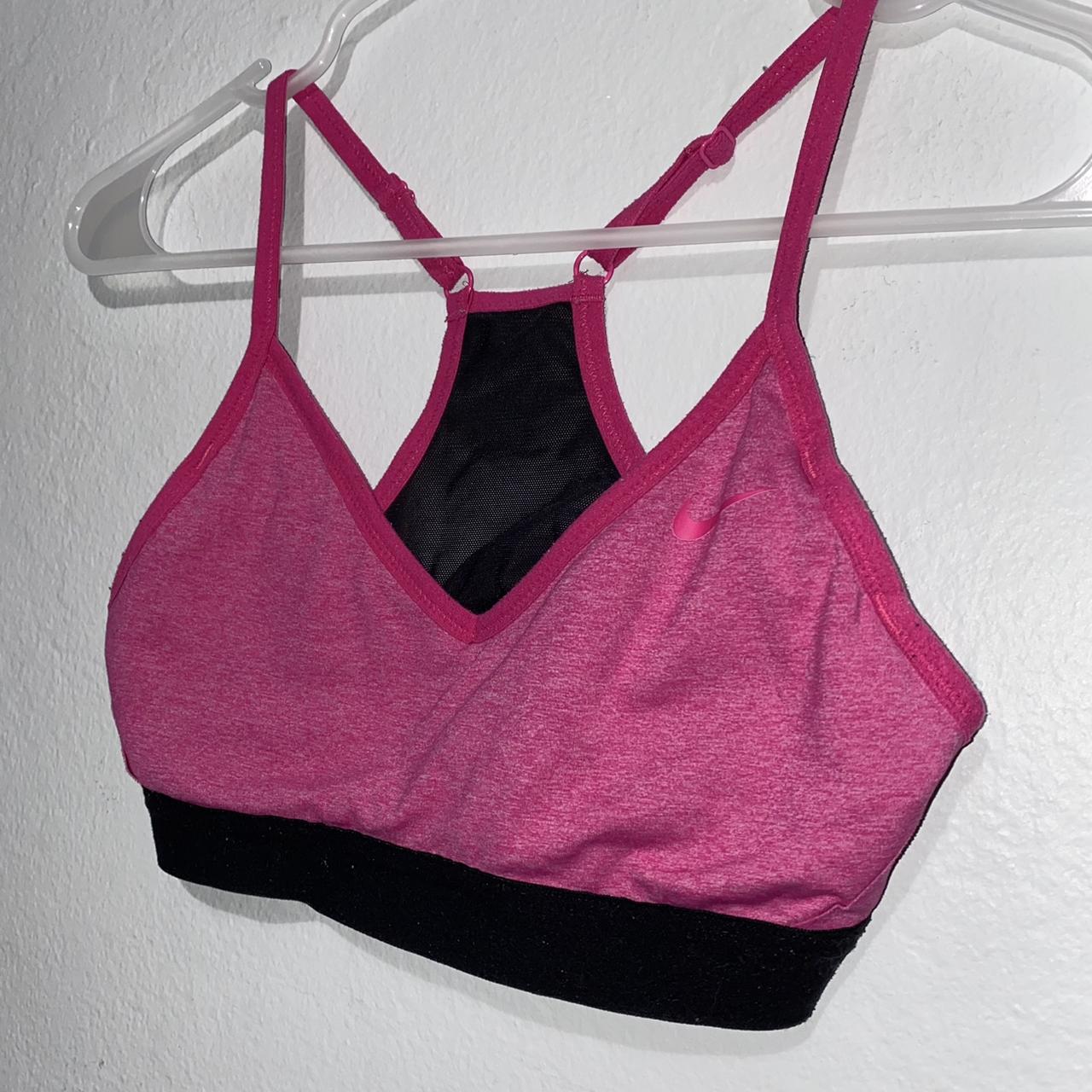 NIKE Swoosh Sports Bra, Pink, size Small Swoosh - Depop