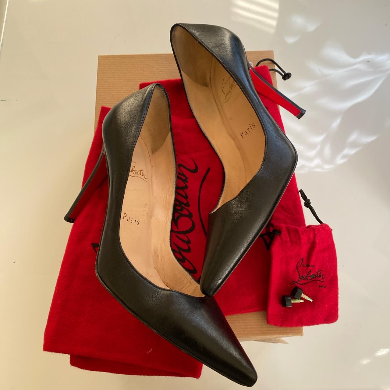 Decoltissimo 100 Nappa Christian Louboutin red... - Depop