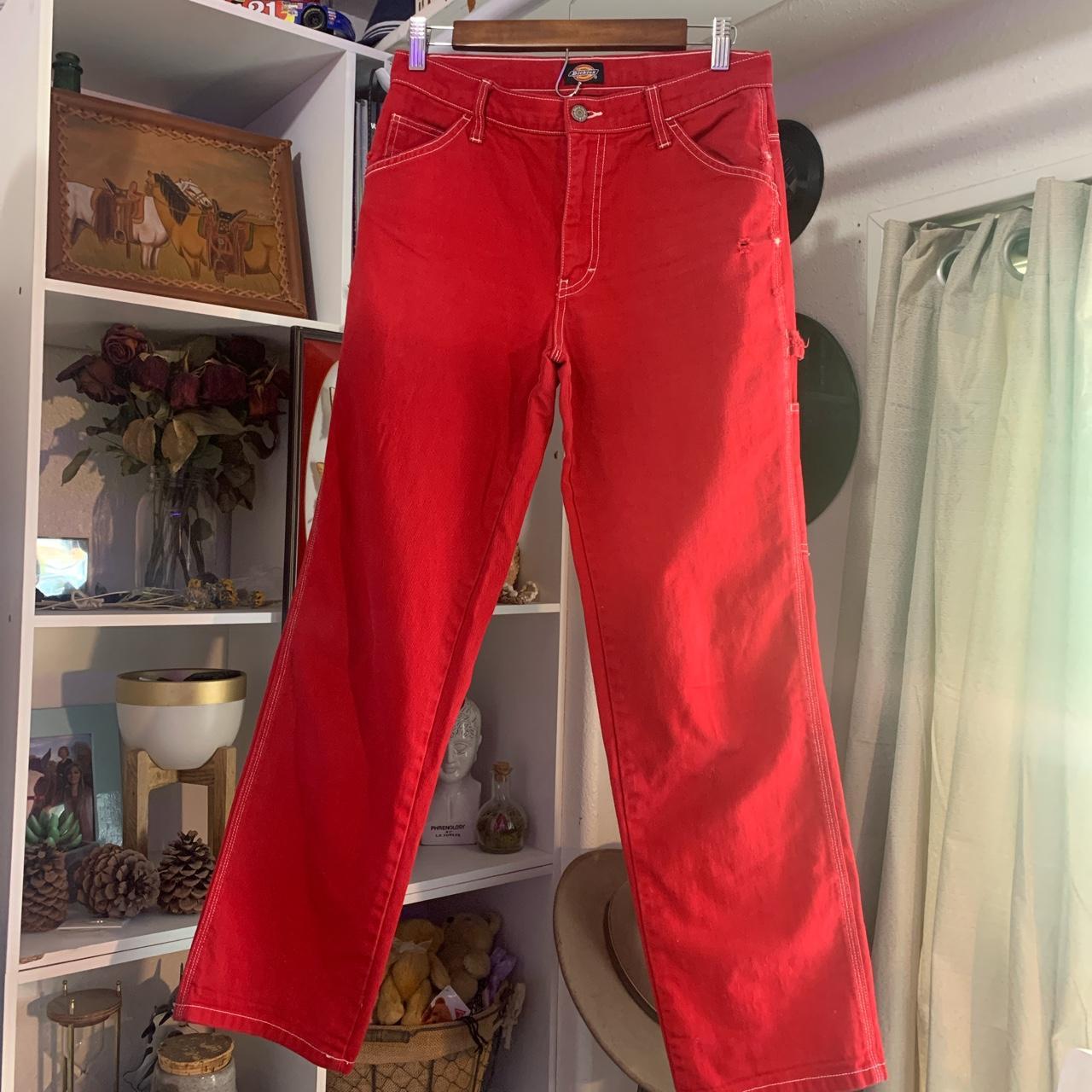 red dickies carpenter pants