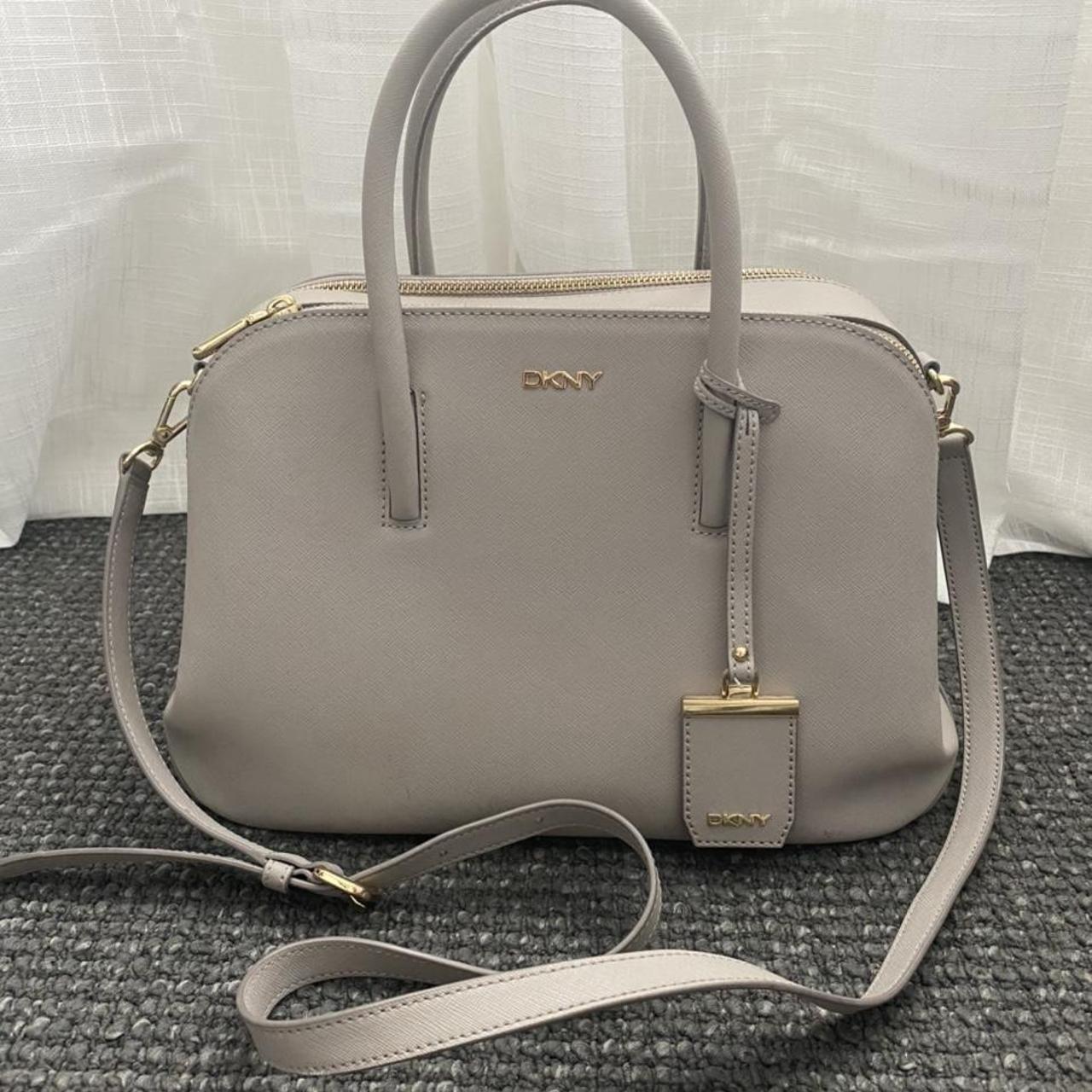 Grey DKNY Citi Saffiano deals Zip Satchel