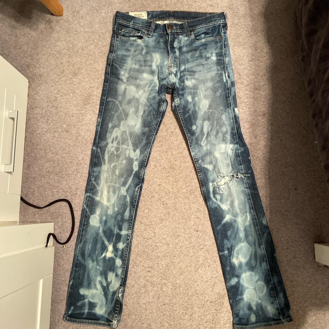 hollister bleached jeans