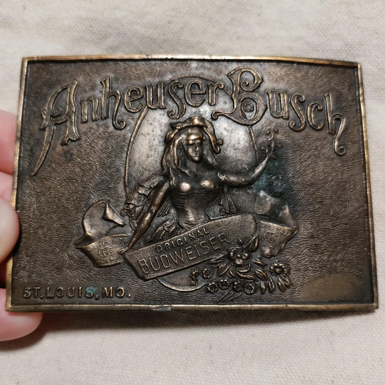 Vintage 1976 Anheuser-Busch belt buckle.... - Depop