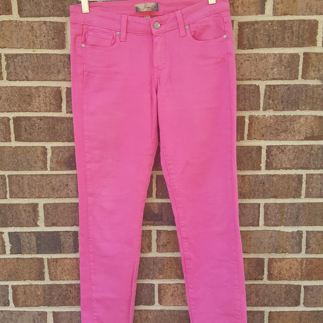 Pink Paige Jeans Skinny Paige Pink Jeans Peg Skinny Feminine Girly