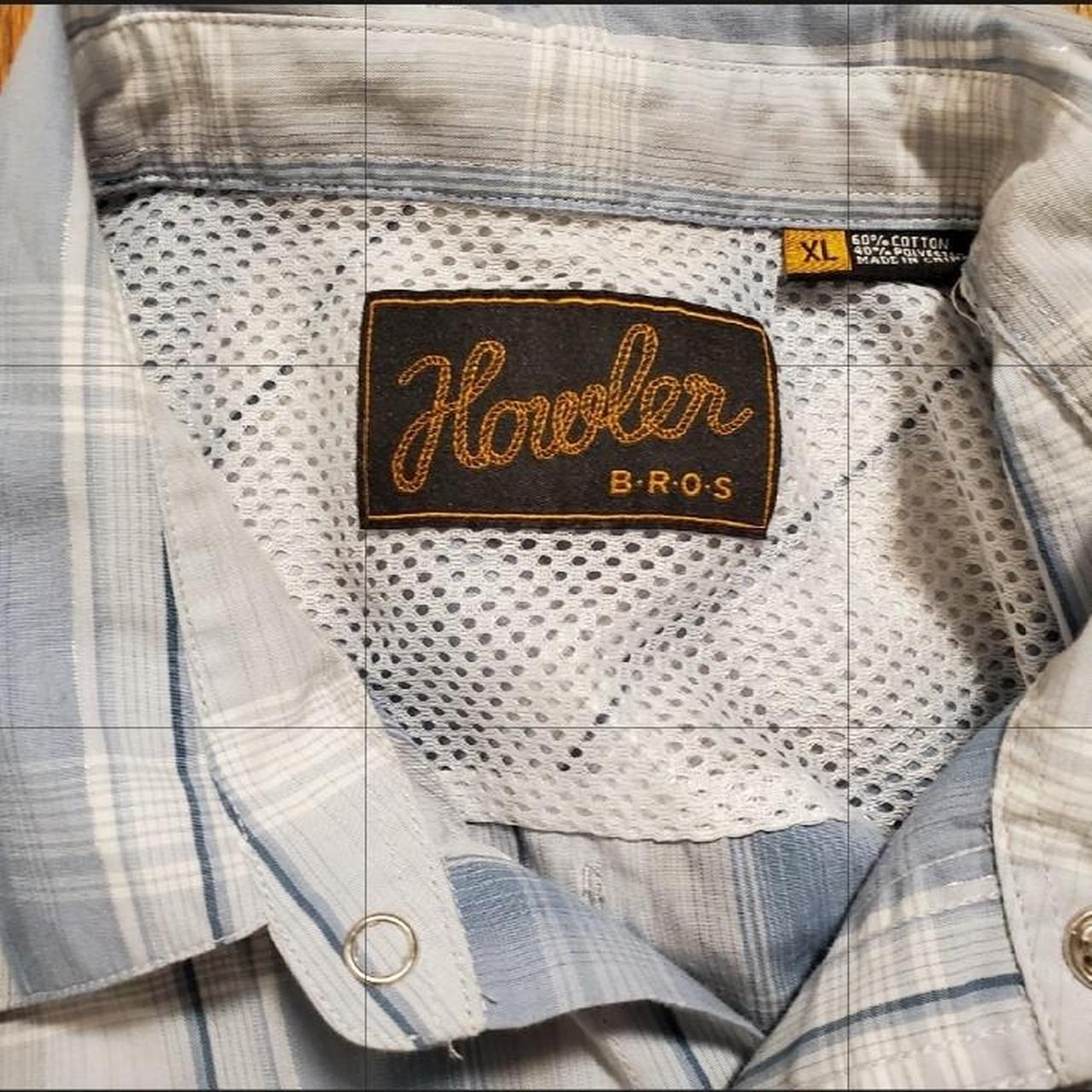 Like new Howler Brothers long sleeve vented western... - Depop