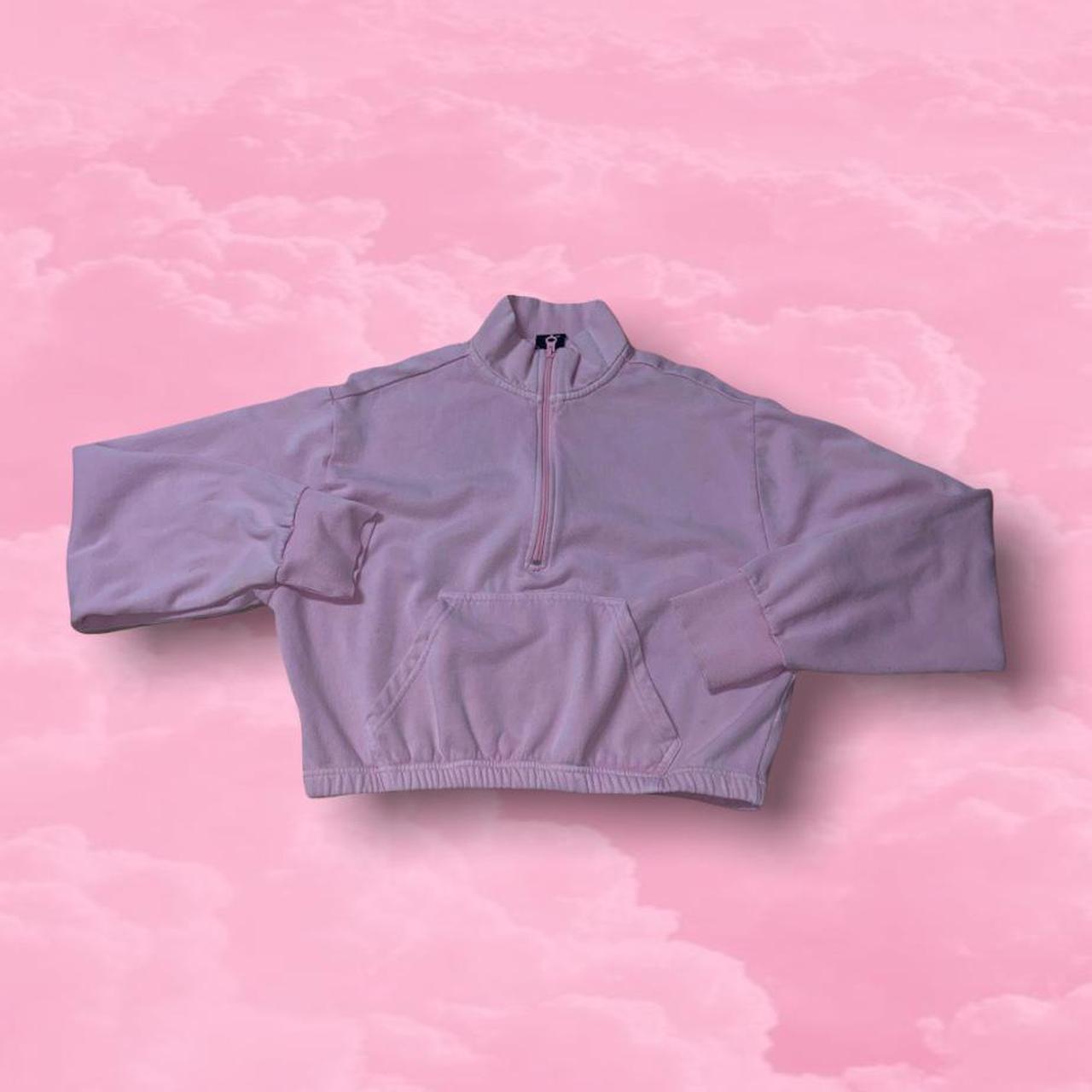 pink quarter zip pacsun