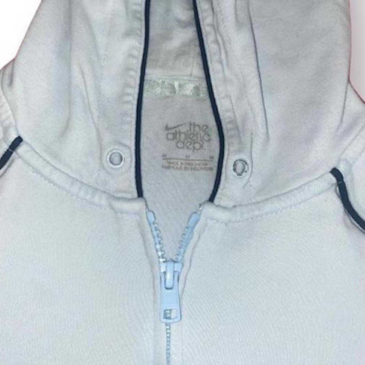💙 vintage baby blue nike zip up hoodie in size... - Depop
