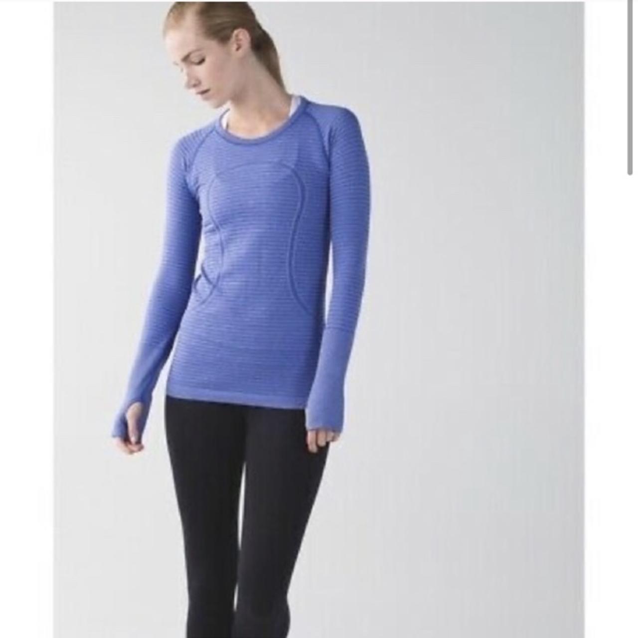 Lululemon Top • color is like a heathered blue • no - Depop