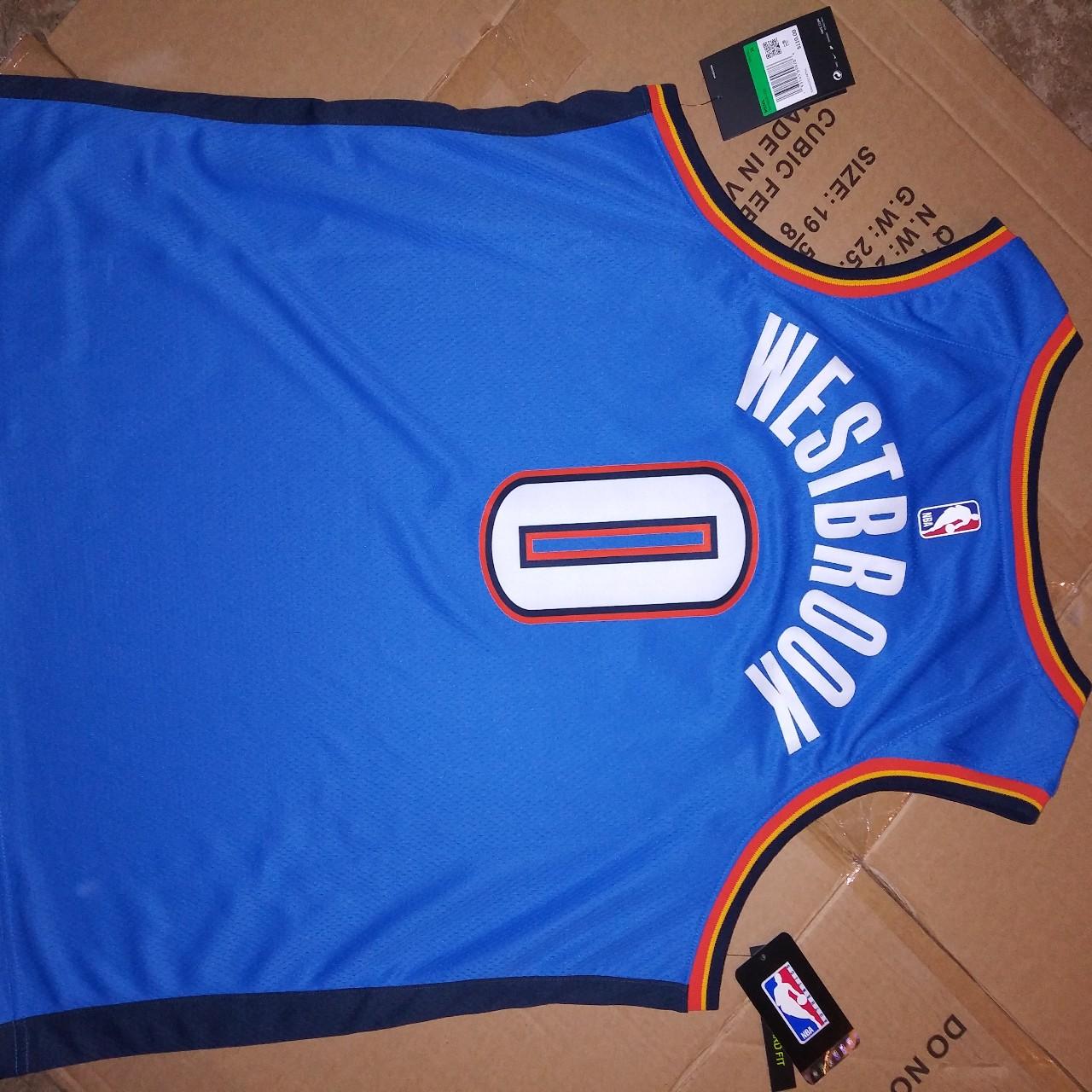 Nike Russell Westbrook Jersey Oklahoma City Thunder - Depop