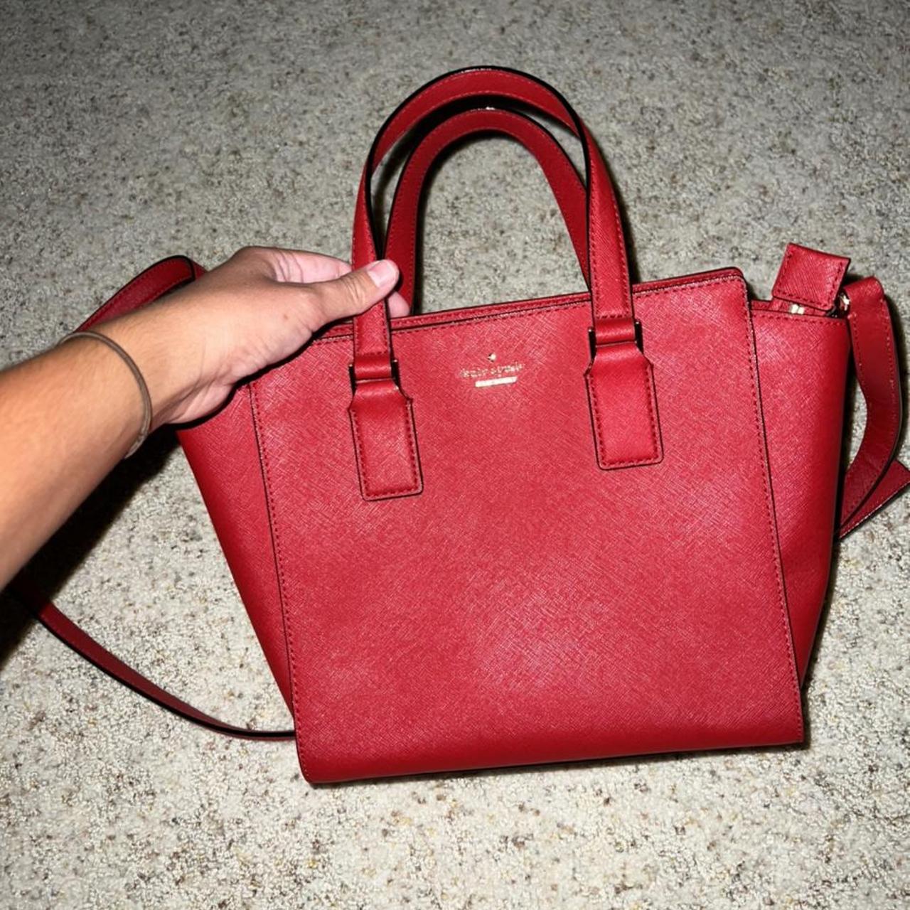 NWOT Kate Spade Red Leather Crossbody Bag