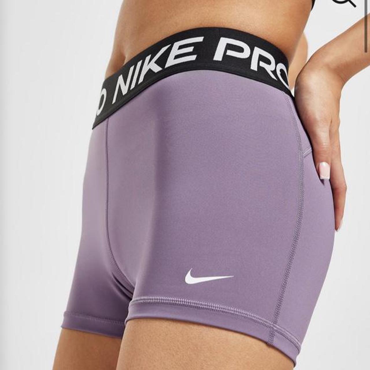 nike pro lilac shorts