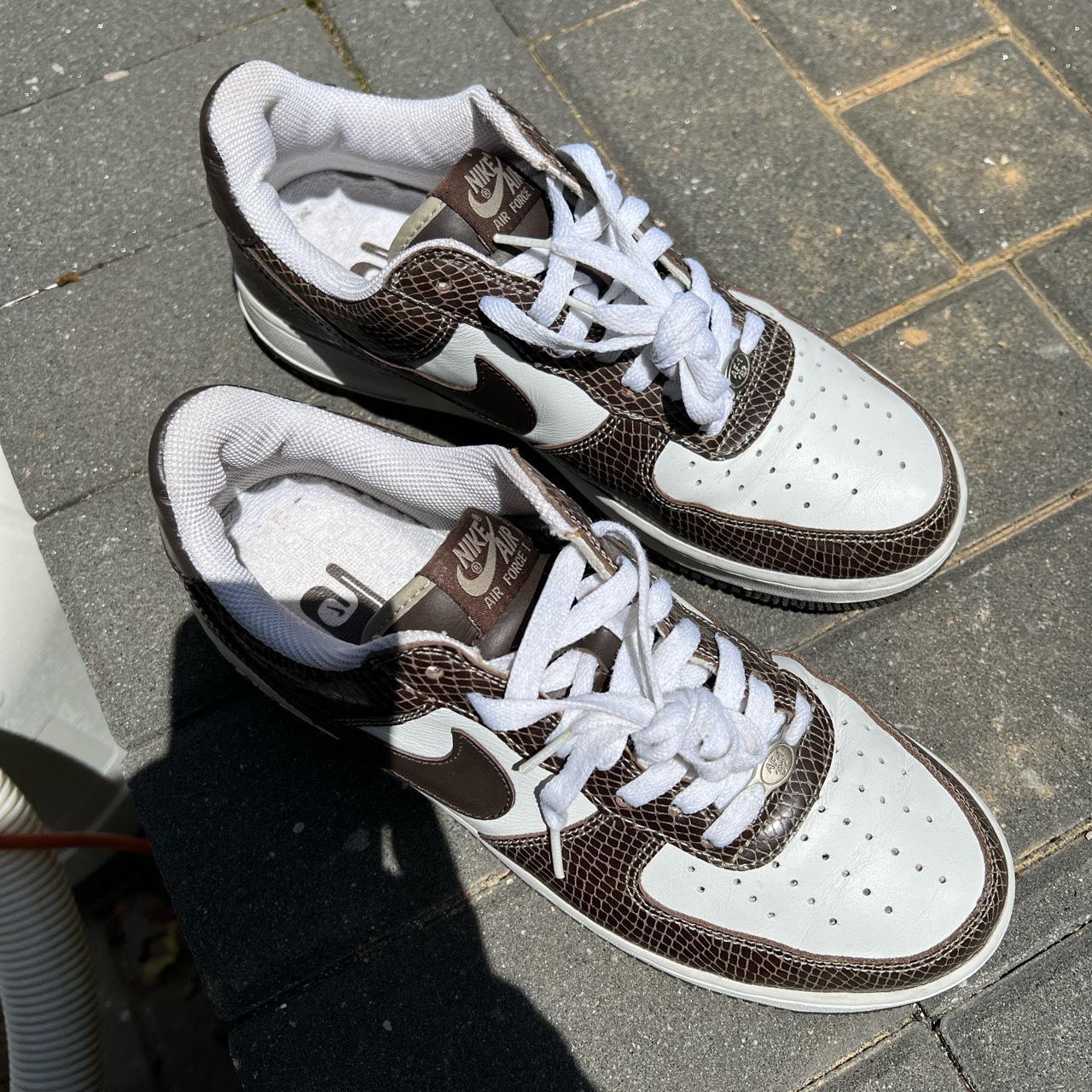 Nike air force 1 clearance trainers in black snakeskin