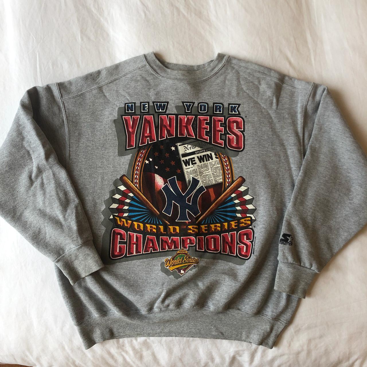 vintage Yankees World Series champions sweatshirt - Depop