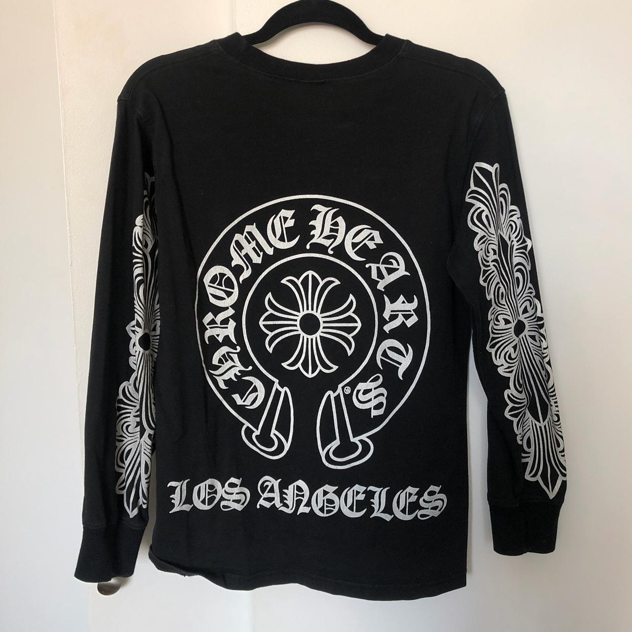 chrome hearts LA long sleeve super worn & soft... - Depop