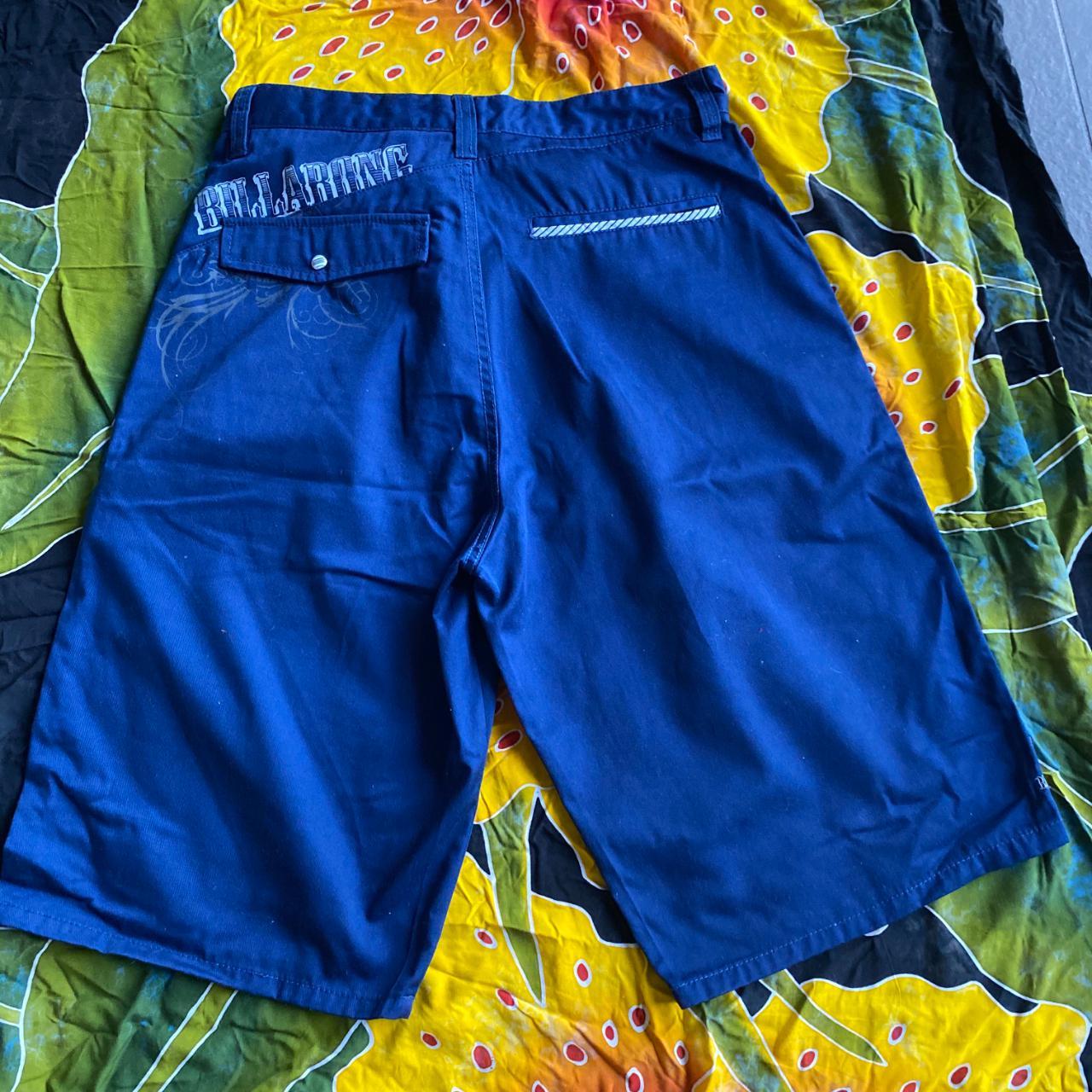 Billabong Men's Blue and Black Shorts | Depop
