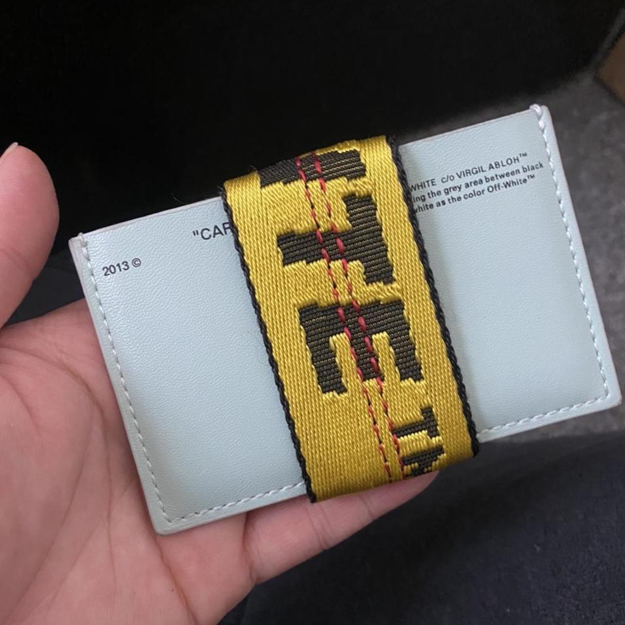 Off white card holder Uses but still in great... Depop