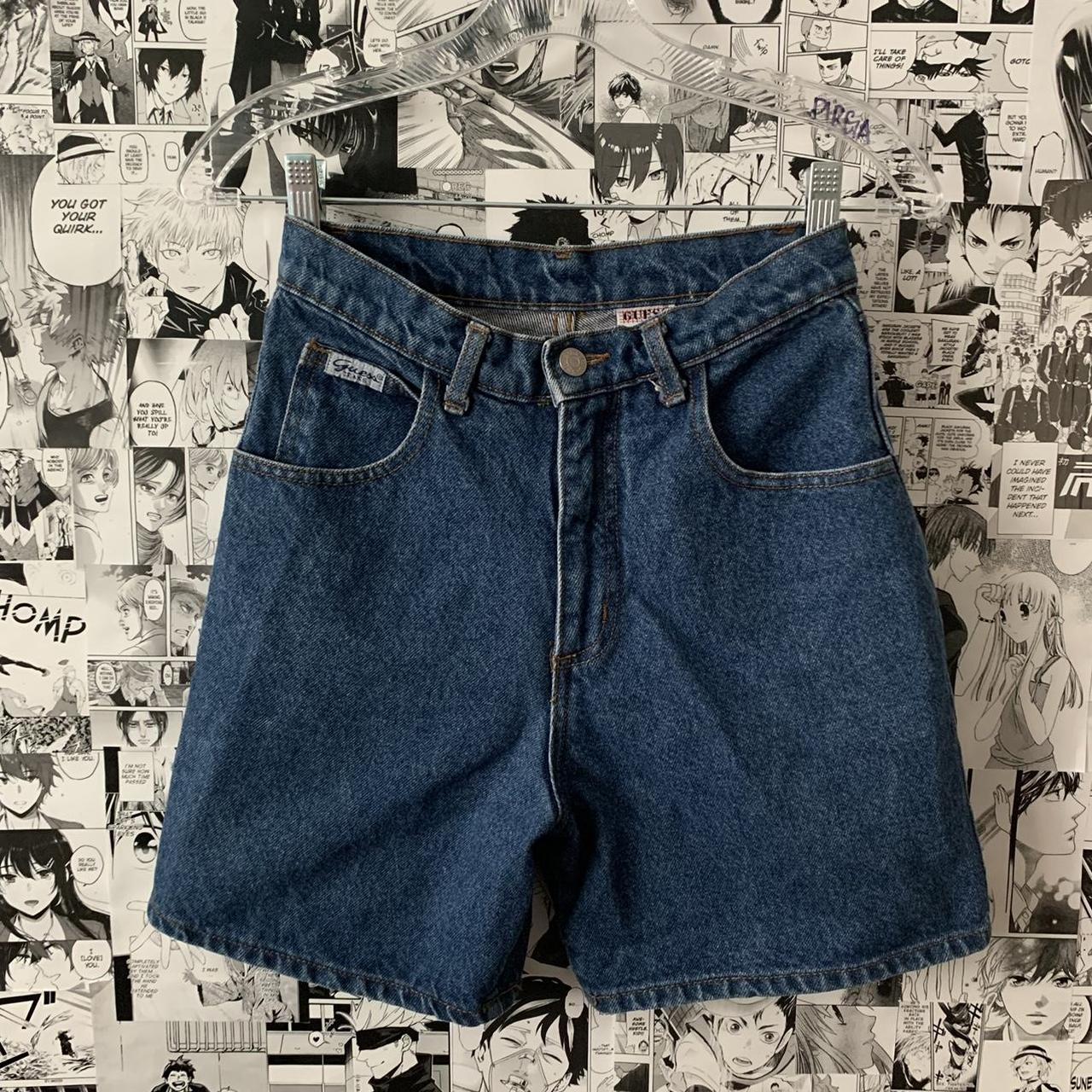 vintage guess jean shorts